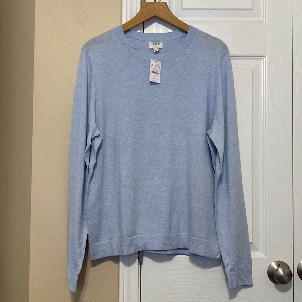 JCrew Factory cotton solid teddie sweater